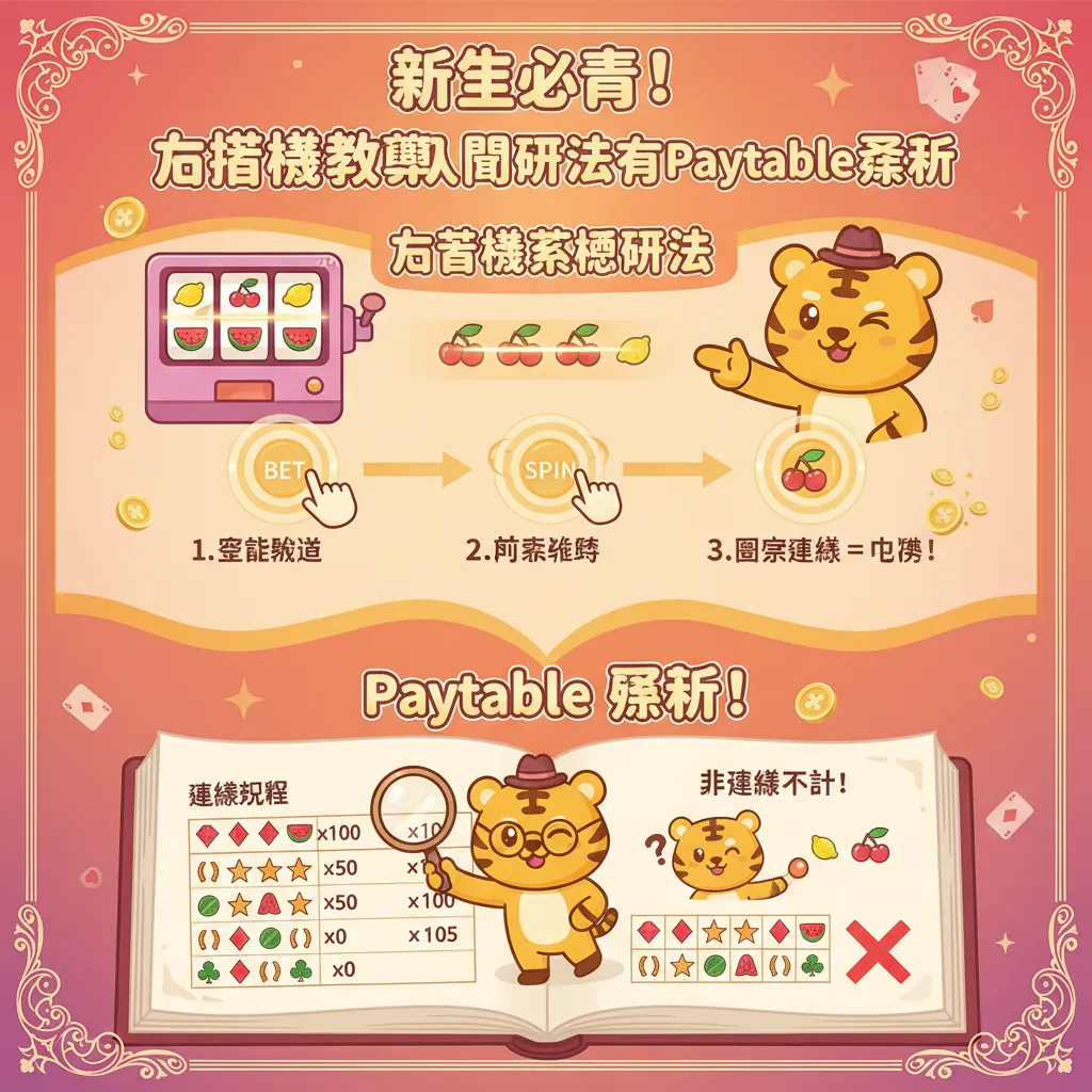新手必看！老虎機教學入門玩法與Paytable解析
