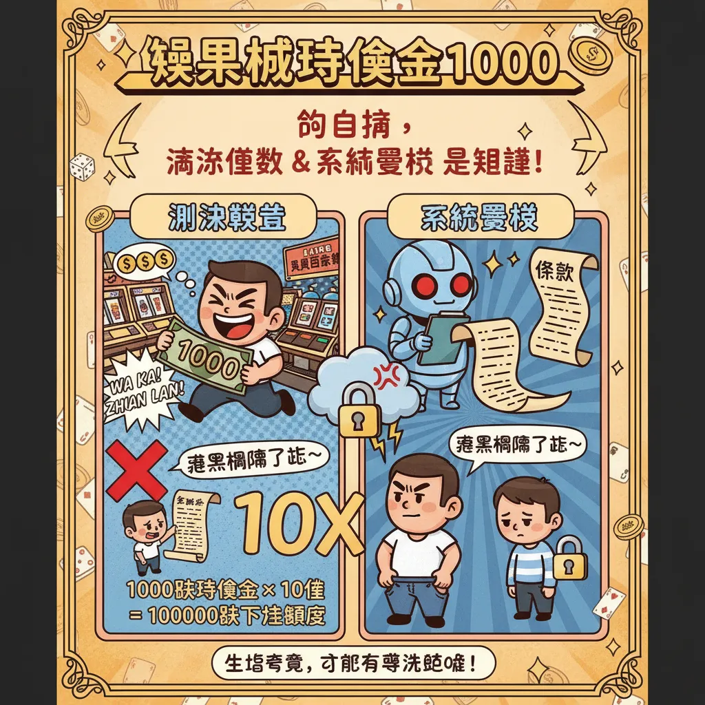 拿到娛樂城體驗金1000後，流水倍數跟系統審核是關鍵