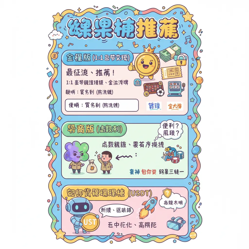 現金版 vs. 幣商版 vs. 加密貨幣娛樂城：三種主流平臺怎麼挑？